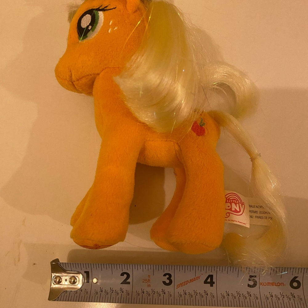 Apple Jack My Little Pony Orange and Yellow Stuffed Animal - Picture 6 of 12
